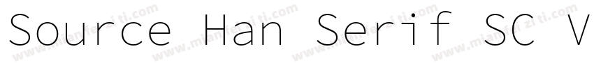 Source Han Serif SC V字体转换